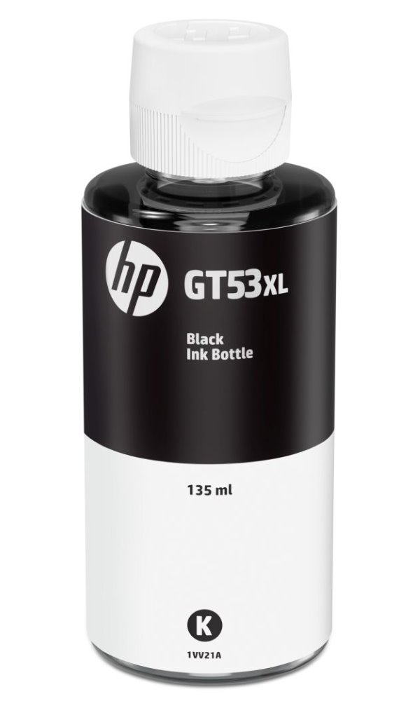HP originál ink bottle 1VV21AE, GT53, black, 6000str., 135ml 1VV21AE