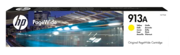 HP originál ink F6T79AE, HP 913A, yellow, 3000str., 37.5ml, HP PageWide 325, 377, Pro 452, Pro 477