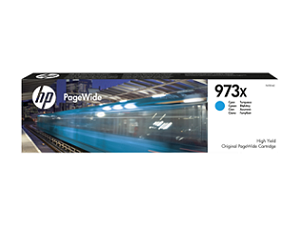 HP originál ink F6T81AE, HP 973X, cyan, 7000str., 82ml, HP PageWide Pro 452, Pro 477