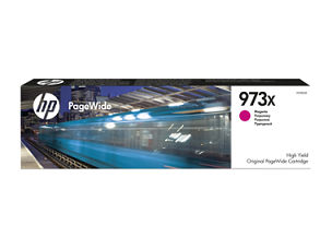 HP originál ink F6T82AE, HP 973X, magenta, 7000str., 82ml, HP PageWide Pro 452, Pro 477