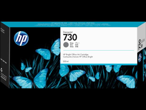 HP originál ink P2V72A, HP 730, gray, 300ml, HP HP DesignJet T1700 44 printer series, T1700dr 44