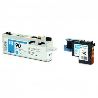 HP originál tlačová hlava C5055A, No.90, cyan, 400ml, HP DesignJet 4000, 4000ps, 4500