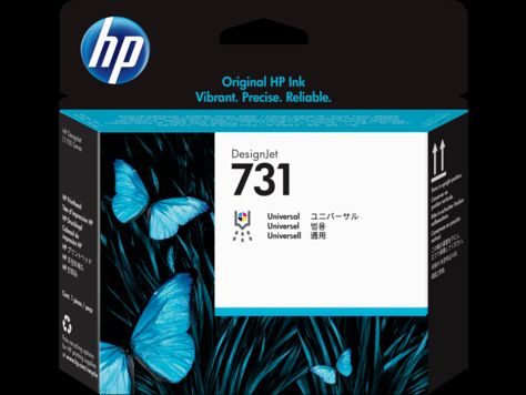 HP originál tlačová hlava P2V27A, HP 731, black, 1ks, HP pro DesignJet T1700, T1700 PostScript, T17