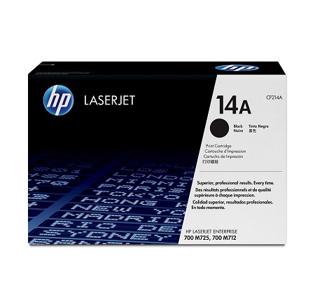 HP originál toner CF214A, black, 10000str., HP 14A, HP LaserJet Enterprise 700 M712
