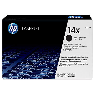 HP originál toner CF214X, black, 17500str., HP 14X, HP LaserJet Enterprise 700 M712dn