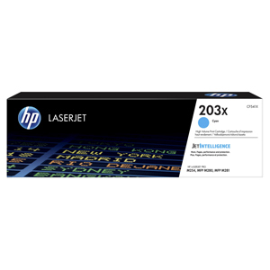 HP originál toner CF541X, cyan, 2500str., HP 203X, high capacity, HP Color LaserJet Pro M254, M280, M281,