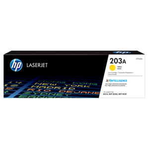 HP originál toner CF542A, yellow, 1300str., HP 203A, HP Color LaserJet Pro M254dw, nw, M280nw,