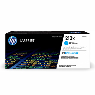 HP originál toner W2121X, cyan, 10000str., HP 212X, HP Color LaserJet Enterprise M555dn, M555x, M55