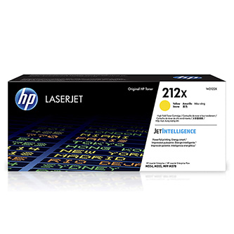 HP originál toner W2122X, yellow, 10000str., HP 212X, High Yield, HP Color LaserJet Enterprise M554