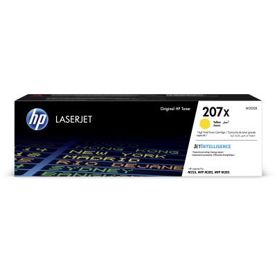 HP originál toner W2212X, yellow, 2450str., HP 207X, HP Color LaserJet Pro M255, MFP M282, M283