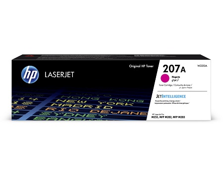 HP originál toner W2213A, magenta, 1250str., HP 207A, HP Color LaserJet Pro M255, MFP M282, M283