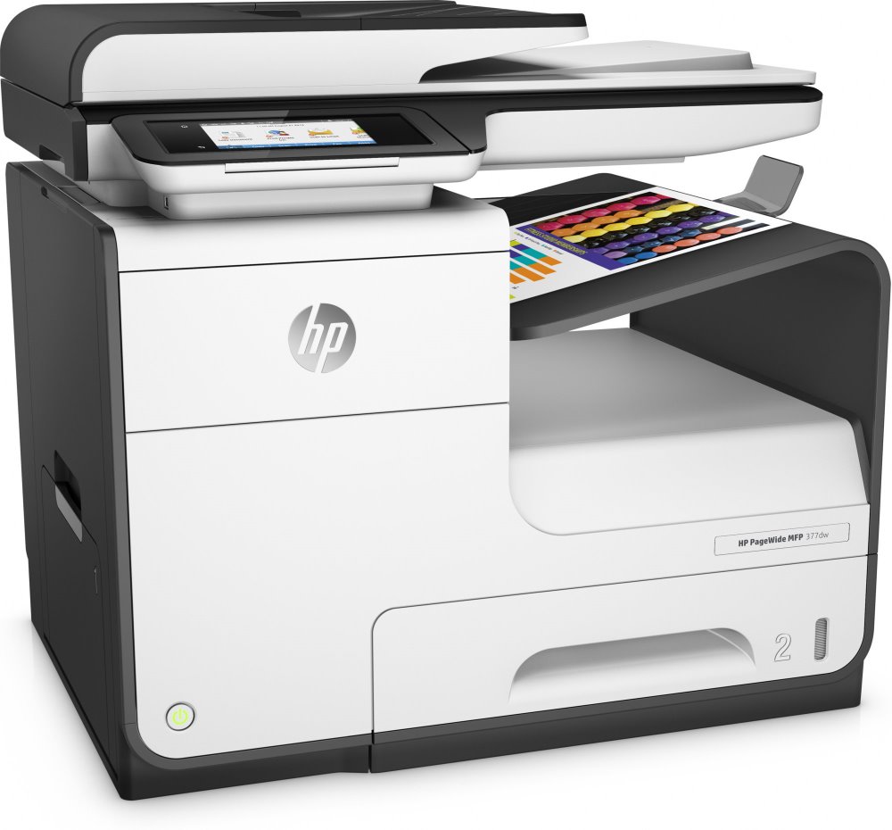 HP PageWide 377dw MFP/ A4/ 30ppm/ print+scan+copy+fax/ 1200x1200/ LCD/ USB/ LAN/ Wi-Fi/ ADF/ Duplex/ černobíl J9V80B#A80