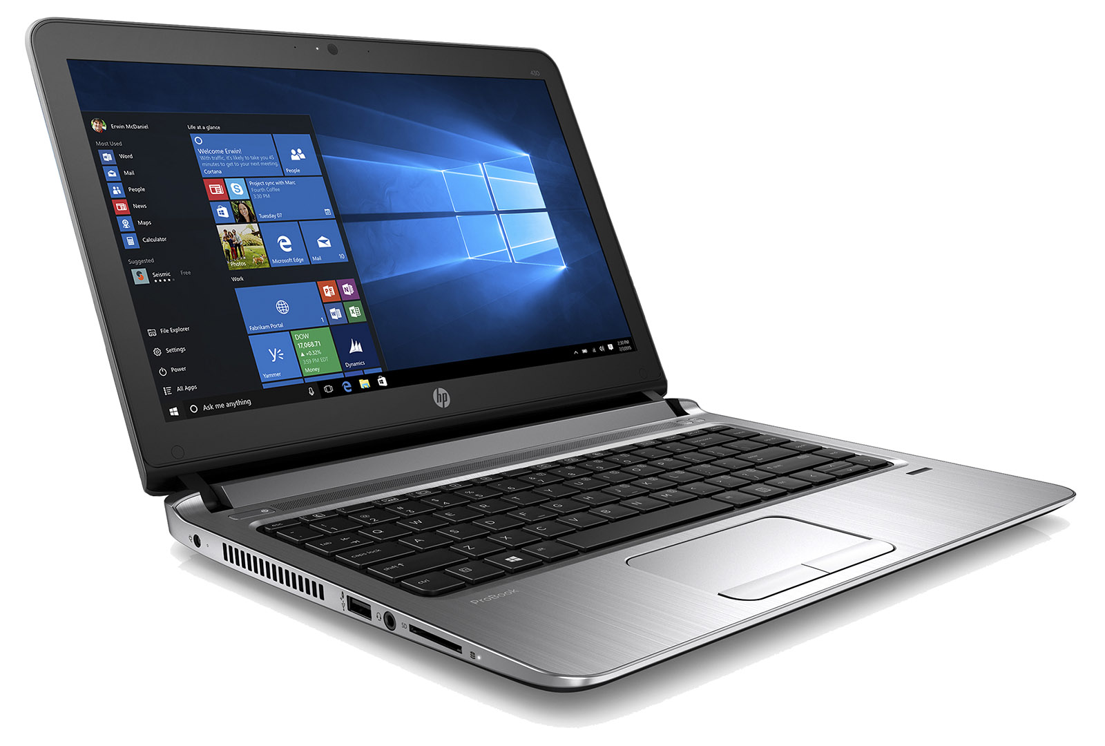HP ProBook 430 G3 13.3" HD/i3-6100U/4GB/256SSD/VGA/HDMI/RJ45/WIFI/BT/MCR/FPR/1Rservis/7+10P T6P17ES#BCM