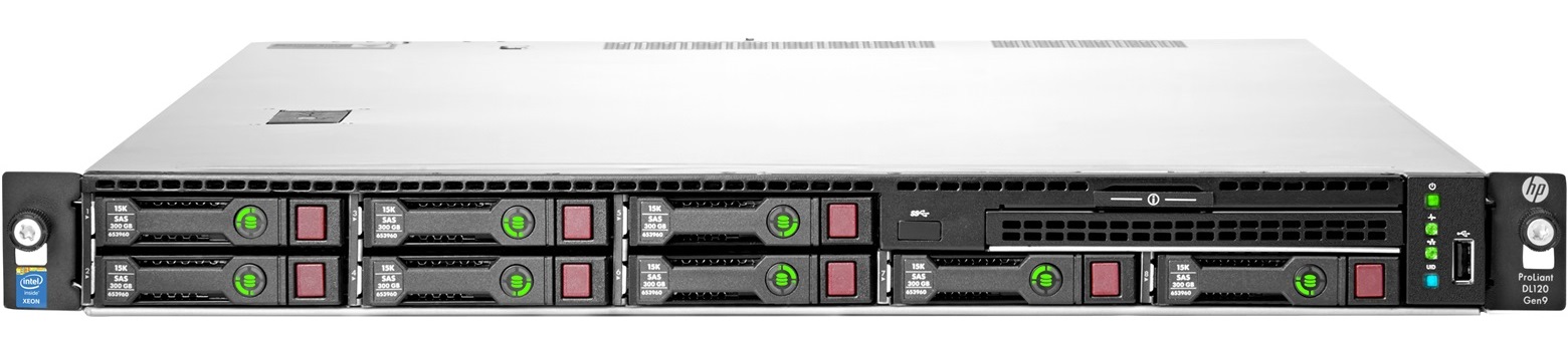 HP ProLiant DL120 G9 E5-2620v3 8GB-R Smart H240ar 8SFF 500W PS Server/GO 788098-425