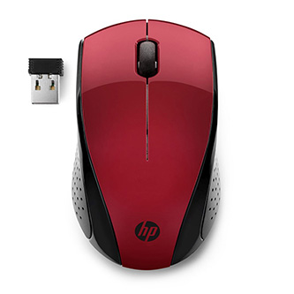 HP Wireless Mouse 220 Myš bezdrôtová, červená, 1600DPI 7KX10AA