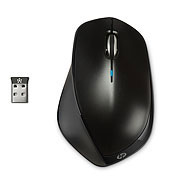 HP x4500 - Myš - laser - bezdrátový - kovová čerň - pro OMEN by HP 15; OMEN Obelisk by HP 875; Envy H2W26AA#ABB