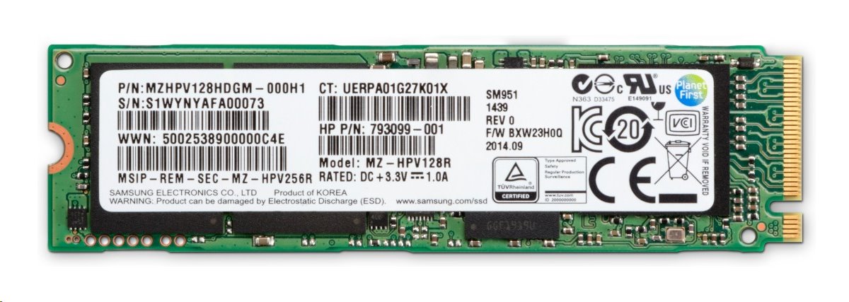 HP Z Turbo Drive SSD Kit - SSD - 512 GB - interní - pro Workstation Z2 Mini G4 Entry, Z2 Mini G4 Pe 5SA16AA