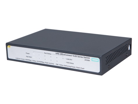 HPE 1420 5G PoE+ (32W) Switch JH328A#ABB