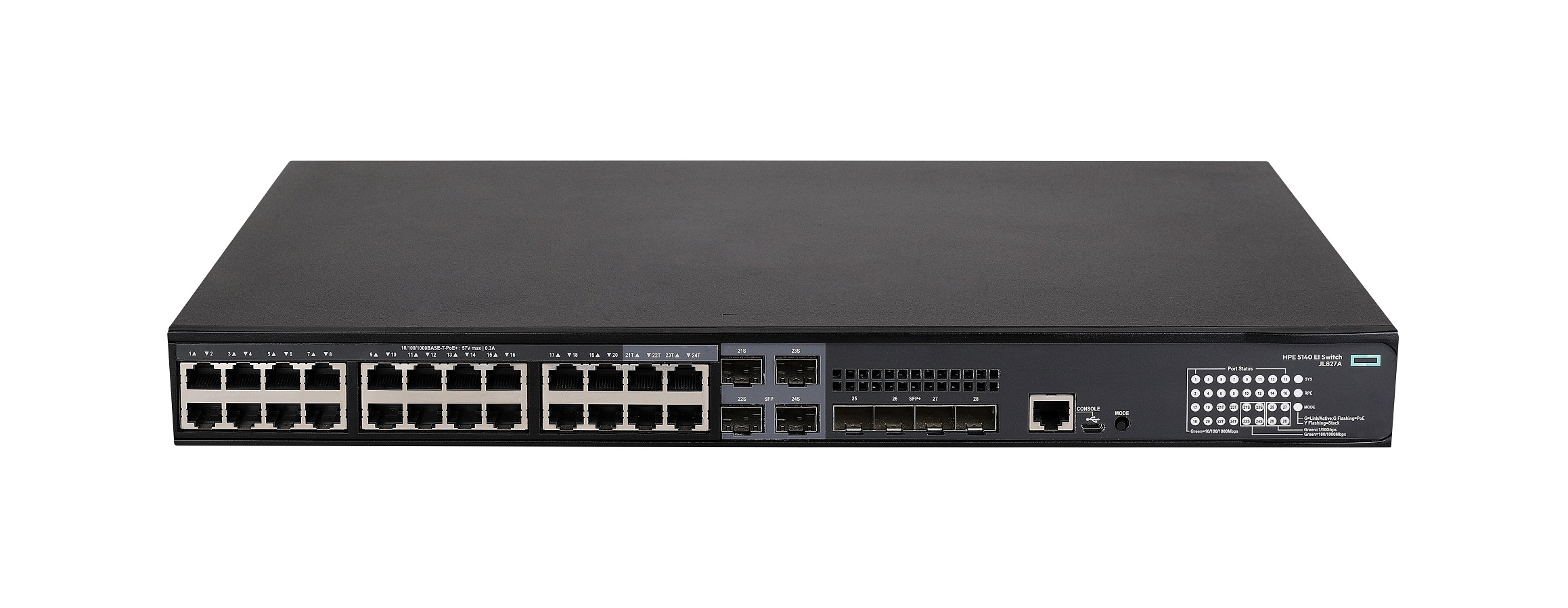 HPE 5140 24G PoE+ 4SFP+ EI Switch JL827A#ABB
