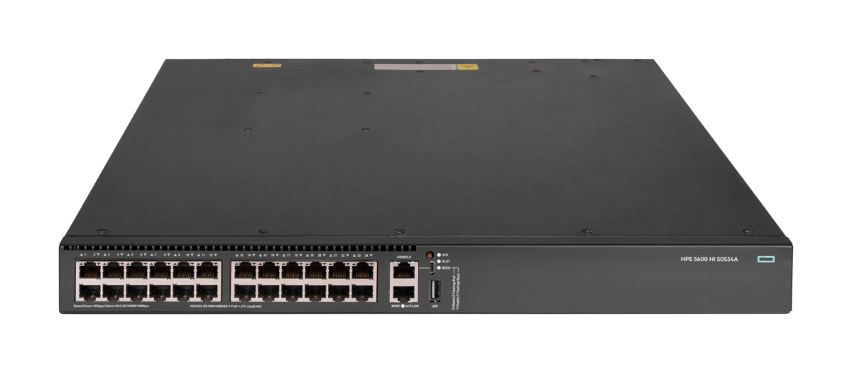 HPE 5600HI 24P PoE8 MGig 1 Slot Sw S0S34A