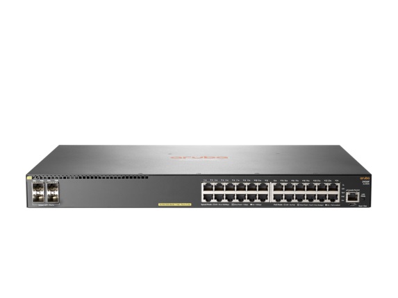 HPE Aruba 2930F 24G PoE+ 4SFP+ - Přepínač - L3 - řízený - 24 x 10/100/1000 (PoE+) + 4 x 1 Gigabit / JL255A