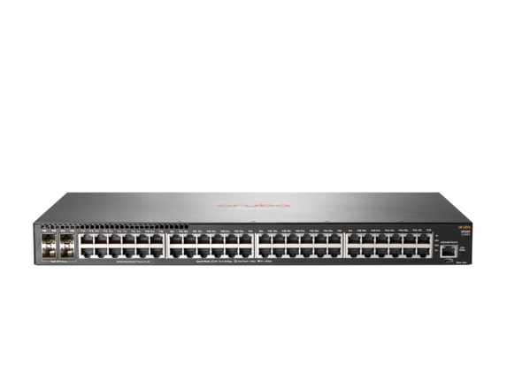 HPE Aruba 2930F 48G 4SFP - Přepínač - L3 - řízený - 48 x 10/100/1000 + 4 x gigabitů SFP - Lze monto JL260A