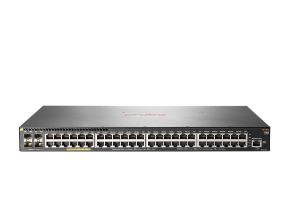 HPE Aruba 2930F 48G PoE+ 4SFP+ - Přepínač - L3 - řízený - 48 x 10/100/1000 (PoE+) + 4 x 1 Gigabit / JL256A