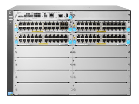 HPE Aruba 5412R 92GT PoE+ / 4SFP+ (No PSU) v3 zl2 - Přepínač - řízený - 92 x 10/100/1000 (PoE+) + 4 JL001A
