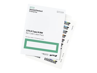 HPE LTO-8 RW Bar Code Label Pack Q2015A