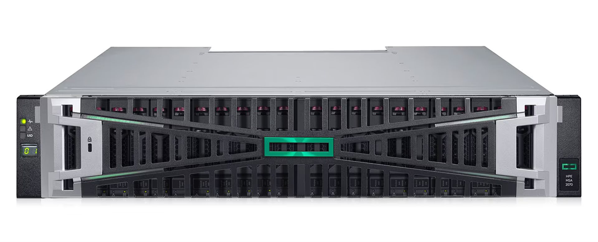 HPE MSA 2070 SFF 2x32Gb FC 4-port Controller 12x3.84TB SSD 4x32Gb SFP FC XCVR 46TB Storage Array P79246-B25