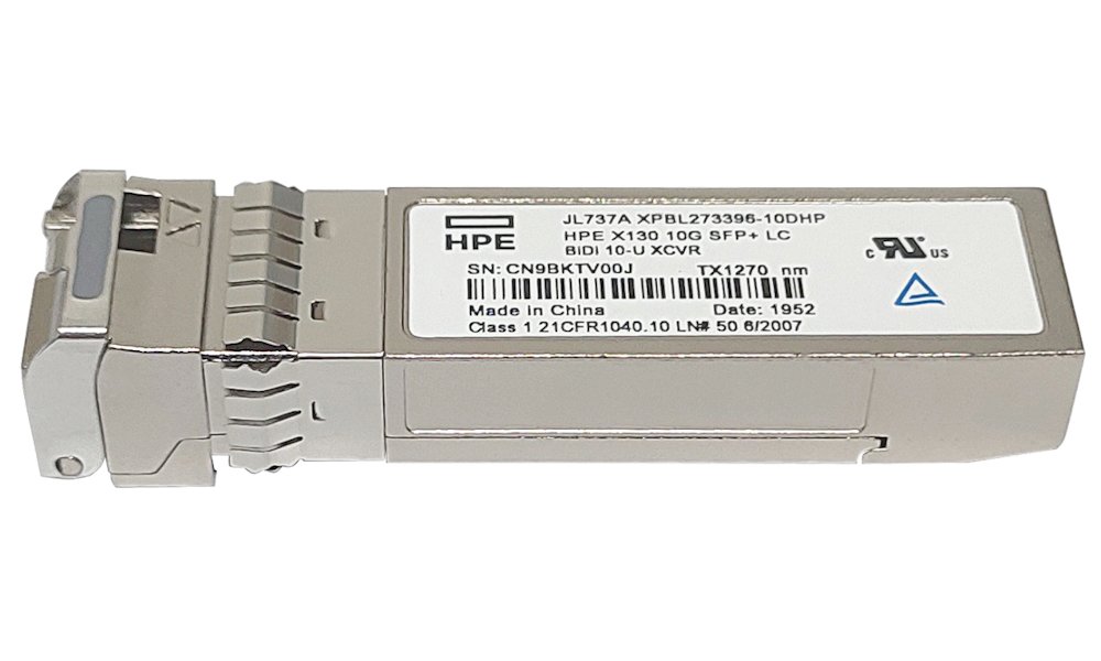 HPE X130 10G SFP+ LC BiDi 10km-Uplink Transceiver JL737A