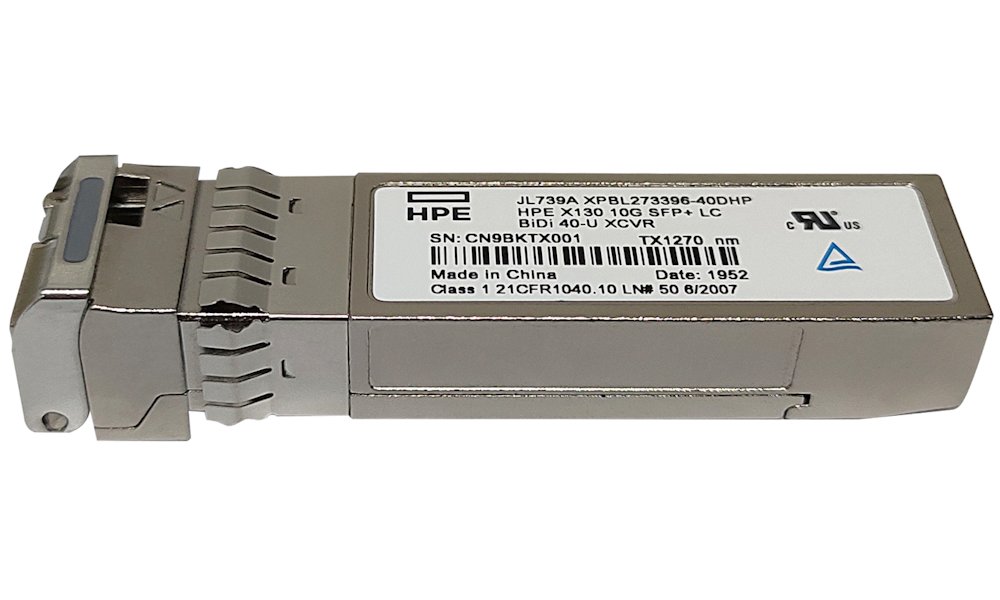 HPE X130 10G SFP+ LC BiDi 40km-Uplink Transceiver JL739A