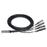 HPE X240 Direct Attach Copper Splitter Cable - Síťový kabel - SFP+ do QSFP+ - 3 m - pro HPE 5900AF- JG330A