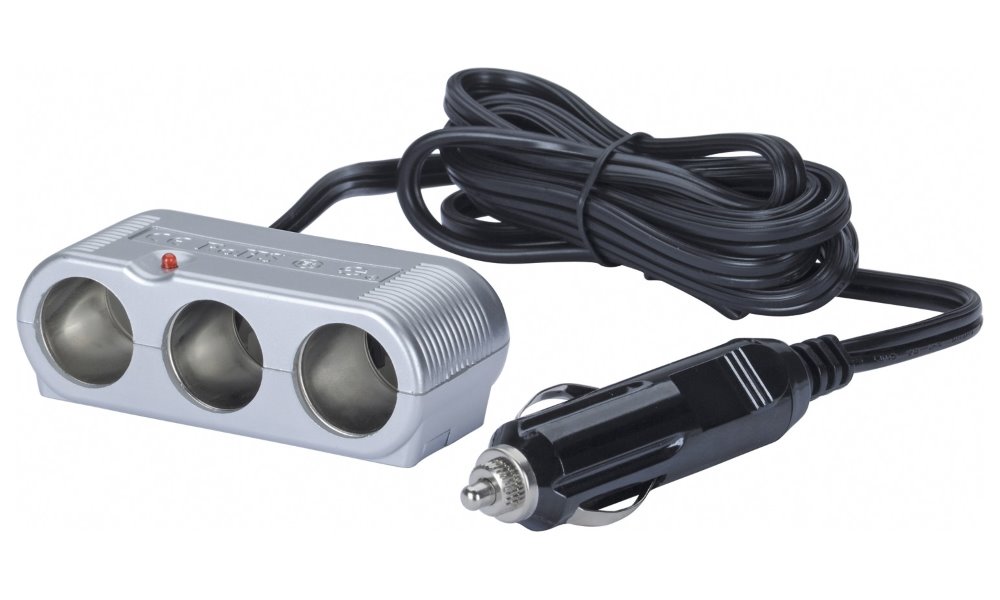 HR Grip rozdvojka pro autonabíječku / 3 konektory 110 102 11