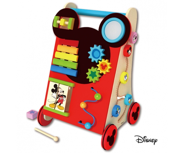 Hračka Disney baby drevené aktívne chodítko Mickey 12287