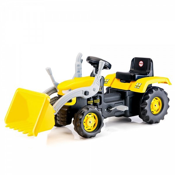 Hračka Dolu Veľký šliapací traktor s rýpadlom, žltý 10878051