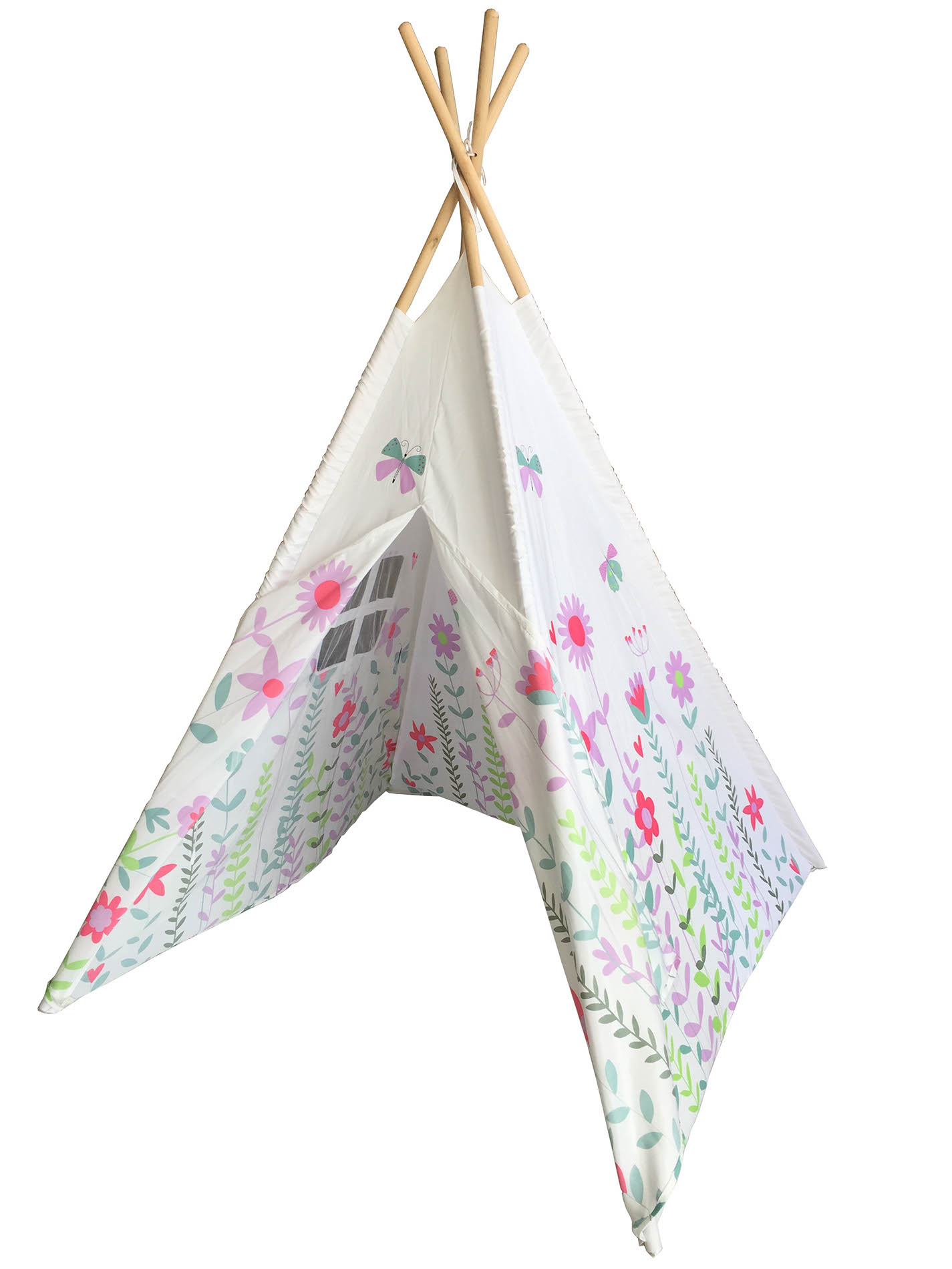 Hračka G21 stan Teepee Jarná lúka, ružové kvietky 81032