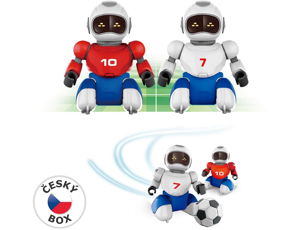Hračka Zigybot Robofotbal na diaľkové ovládanie, 2 ks + 2 bránky, 36 x 24 cm 00925