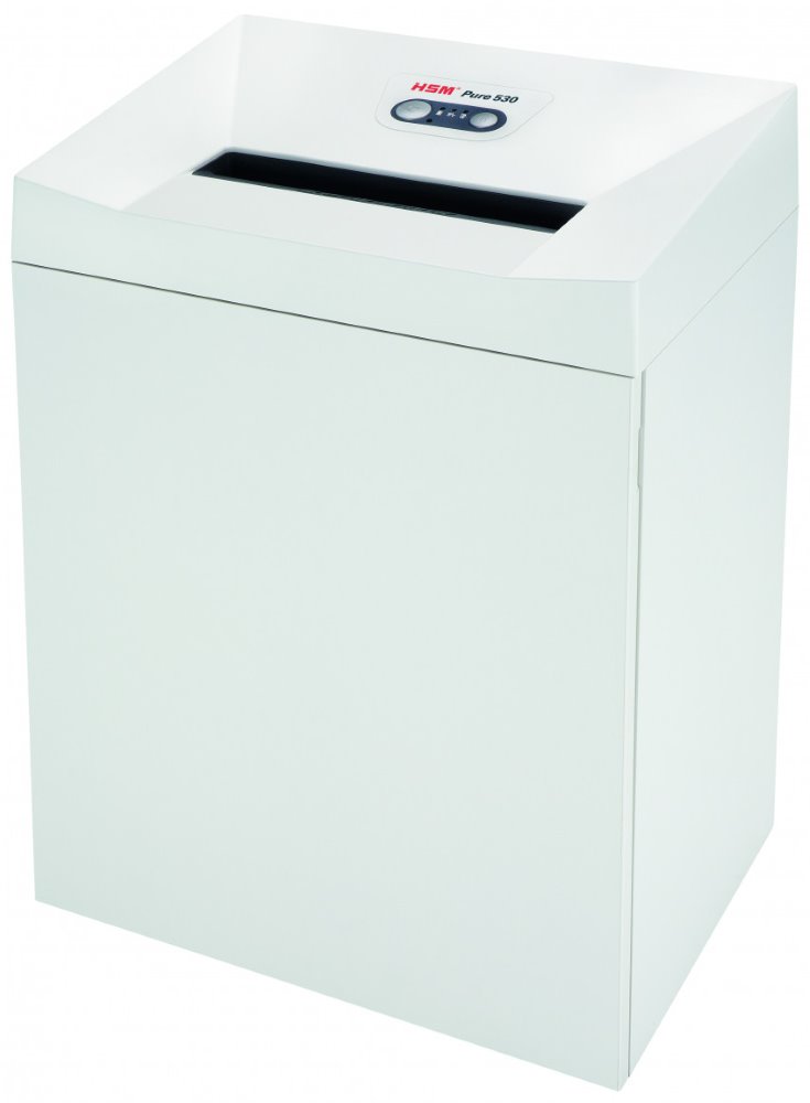 HSM Pure skartovač 530/ formát A3/ velikost řezu 3,9 mm/ proužkový řez/ objem koše 80l/ stupeň utajení HSM-PURE-530-3.9