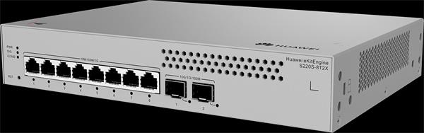 Huawei Data Communication,S220S-8T2X,S220S-8T2X,S220S-8T2X (8*10/100/1000BASE-T ports, 2*10GE SFP+ ports, built-in AC p