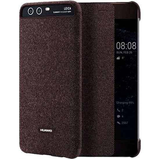 Huawei Smart view cover pre P10, hnedé 6901443158850