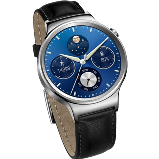 Huawei Watch W1 Silver case + black belt W1 Watch