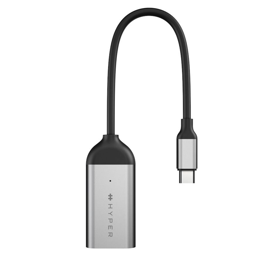 Hyper HyperDrive USB-C to 8K 60Hz / 4K 144Hz HDMI Adapter - Space Gray HY-HDH8K-GL