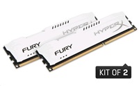 HyperX FURY - DDR3 - 8 GB: 2 x 4 GB - DIMM 240 pinů - 1600 MHz / PC3-12800 - CL10 - 1.5 V - bez vyr HX316C10FWK2/8