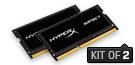 HyperX Impact Black Series - DDR3L - 16 GB: 2 x 8 GB - SO-DIMM 204-pin - 2133 MHz / PC3-17000 - CL1 HX321LS11IB2K2/16