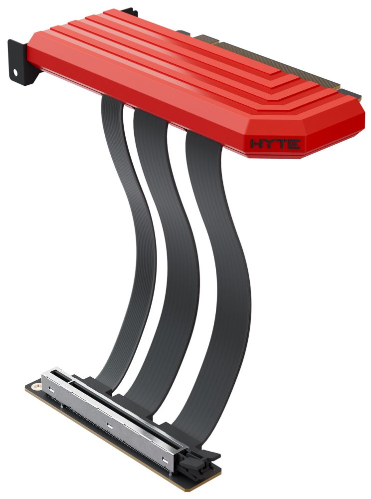 HYTE Riser PCI-E 5.0 / Black cherry / barevný kryt / Délka: 200mm / ACC-HYTE-PCIE50-BR