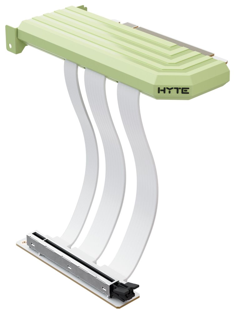 HYTE Riser PCI-E 5.0 / Matcha Milk / barevný kryt / Délka: 200mm / ACC-HYTE-PCIE50-MM