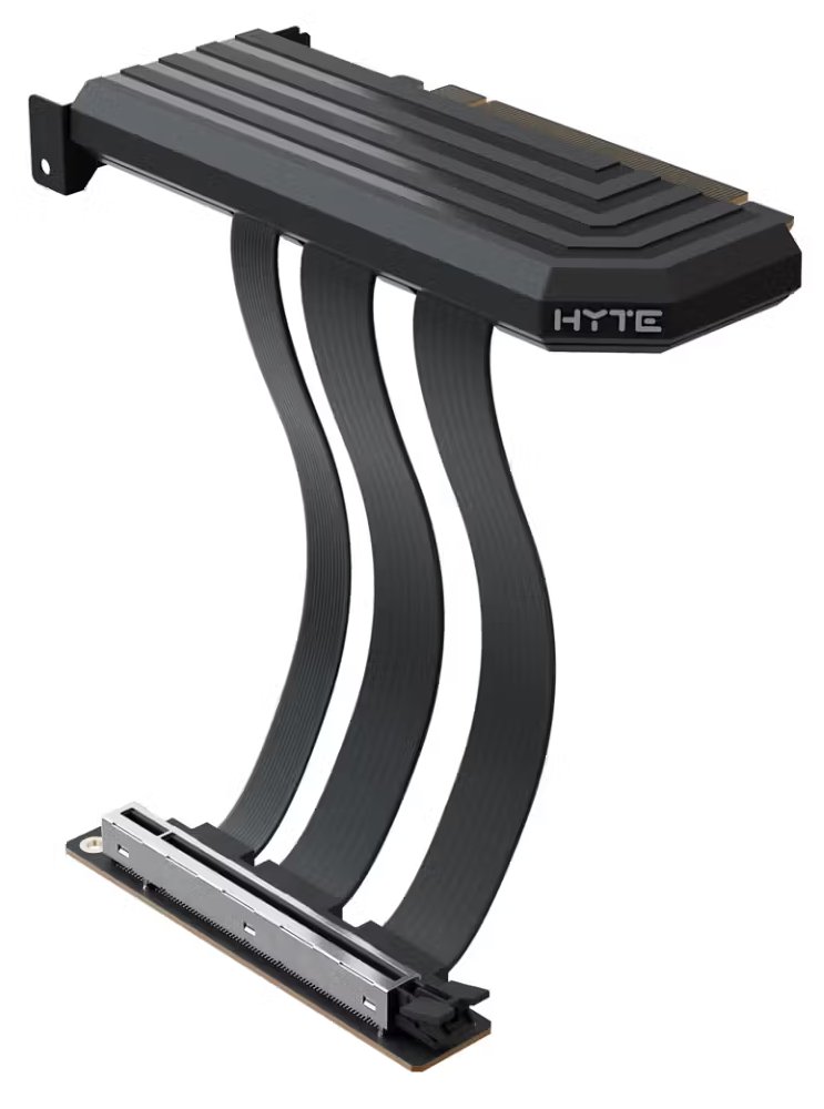 HYTE Riser PCI-E 5.0 / Pitch Black / barevný kryt / Délka: 200mm / ACC-HYTE-PCIE50-BB