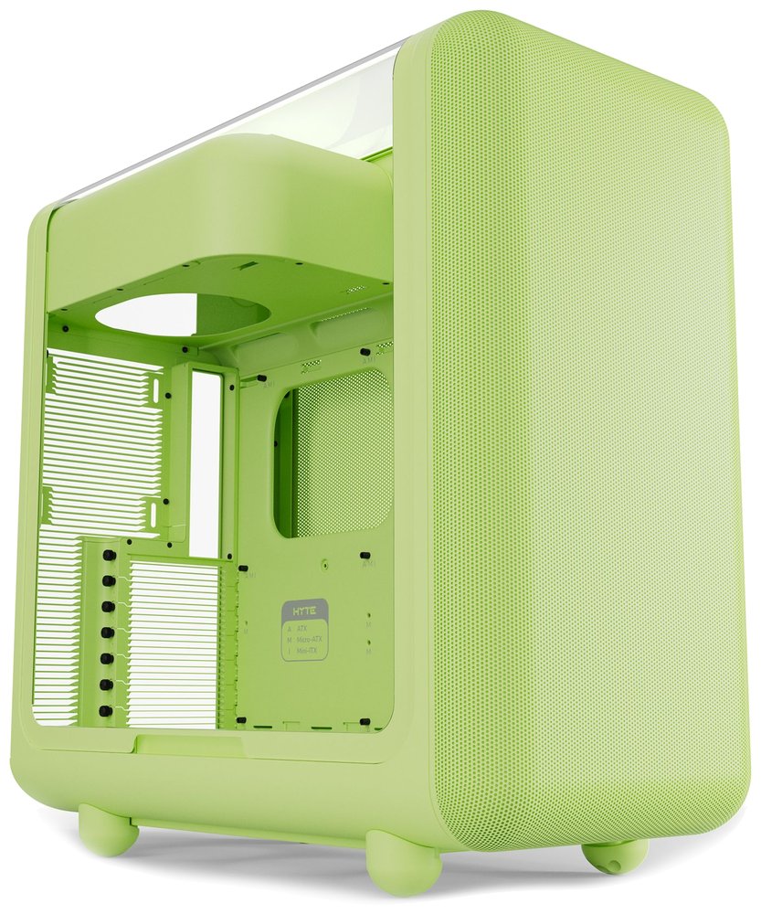 HYTE skříň X50 Matcha Milk / prosklená zaoblená bočnice / bez zdroje / 1x USB-C / 2x USB-A / CS-HYTE-X50G-MM