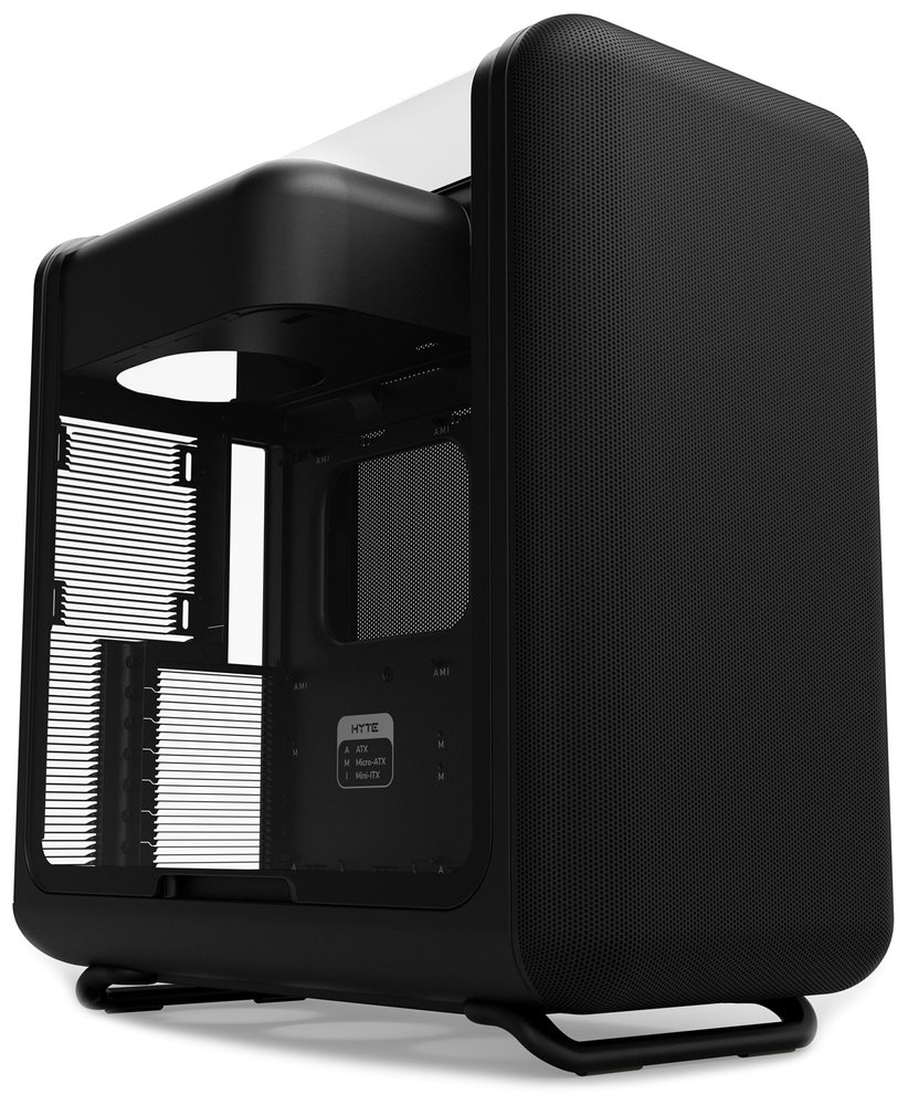 HYTE skříň X50 Pitch Black / prosklená zaoblená bočnice / bez zdroje / 1x USB-C / 2x USB-A / CS-HYTE-X50G-BB